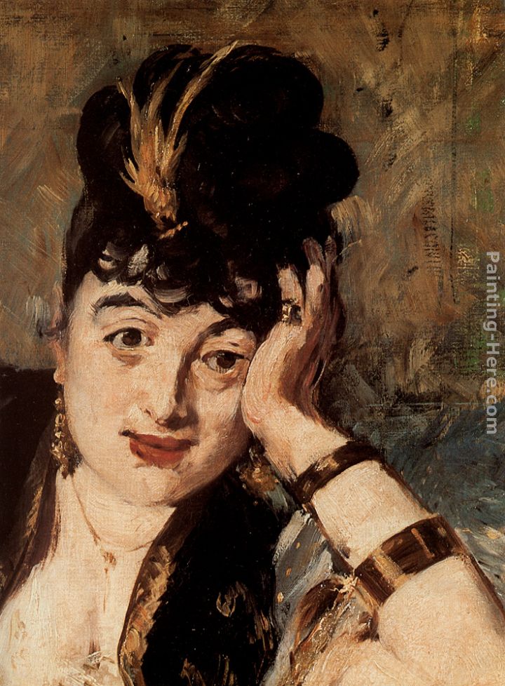Woman with Fans [detail] painting - Eduard Manet Woman with Fans [detail] art painting